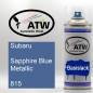 Preview: Subaru, Sapphire Blue Metallic, 815: 400ml Sprühdose, von ATW Autoteile West.